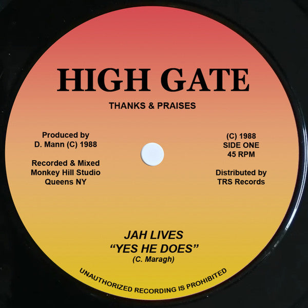 THANKS & PRAISES - Jah Live "Yes He Does" (7")